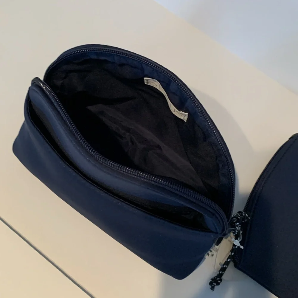 Stylus Blue 2 Piece Meadow Cosmetic Case with Removable Exterior Pouch
